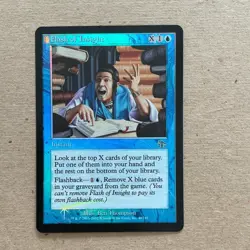 Wizards of the Coast MTG Flash of Insight Blue Uncommon Judgment Flashback foil - Image 1