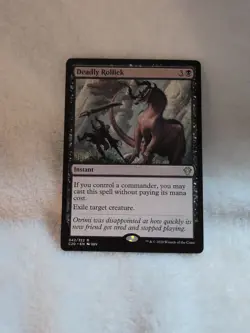 Deadly Rollick - Commander 2020 Rare Instant Black 042/322 - Image 1