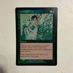 Magic: The Gathering Calming Verse Green Sorcery Prophecy foil - Image 1