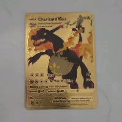 Pokemon Charizard VMAX SWSH261 Gold Metal Promo Holo Sword & Shield Card - Image 1