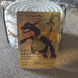 Pokemon Charizard VMAX SWSH261 Gold Metal Promo Holo Sword & Shield Card - Image 3