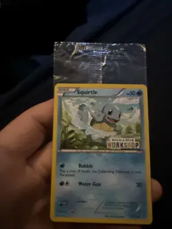 STAMPED Squirtle Build-A-Bear Workshop Exclusive Promo Pokemon 14/101 Sealed - Image 1