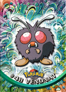 Venonat 48 - Topps Pokemon Series 1 NM - Image 1