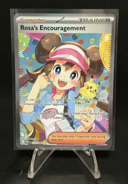 Rosa’s Encouragement 123/088 Full Art Ultra Rare Pokemon TCG Perfect Order NM - Image 1