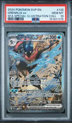 2024 POKEMON SVP EN-SV BLACK STAR PROMO #132 GRENINJA EX PSA 10 - Image 1