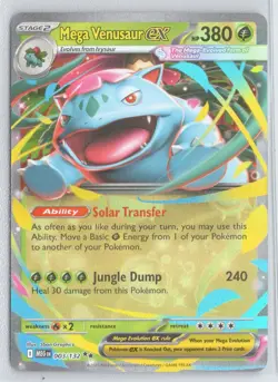 Mega Venusaur ex 003/132 Double Rare Mega Evolution Pokemon Near Mint - Image 1