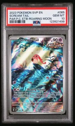 Pokemon Center Exclusive Promo Scream Tail 065 TCG Stamped Scarlet Violet PSA 10 - Image 1