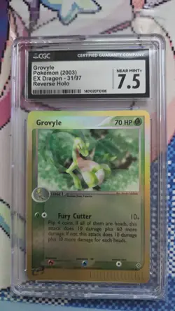 Pokemon TCG - Grovyle Reverse Holo - EX Dragon - CGC 7.5 NM+ - Image 1