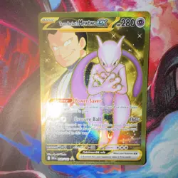 Pokemon Team Rocket's Mewtwo EX Sv10 Destined Rivals Hyper Rare Holo 240/182 HP… - Image 1