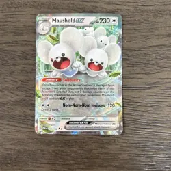 Pokemon TCG Maushold EX 155/182 S&V: Paradox Rift Double Rare - Image 1