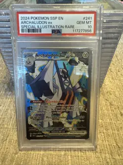 2024 Pokemon Archaludon EX Sir Surging Sparks #241 PSA 10 Gem Mint - Image 1