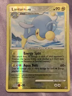 Pokemon LANTURN 59/146 Reverse Holo (2008 Legends Awakened) - Image 1