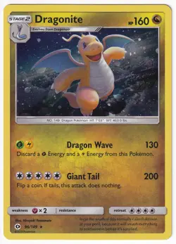Dragonite - 96/149 - Sun and Moon - NM Cosmos Holo - Pokemon TCG - Image 1