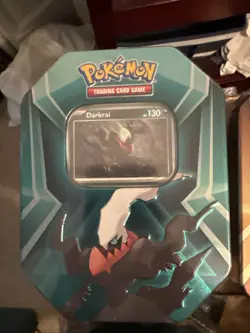 Pokemon TCG Triple Whammy Darkrai Collector Tin Foil - Image 1