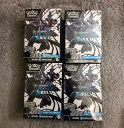 Lot of 4 Pokemon TCG Black Bolt Booster Bundle - Image 1