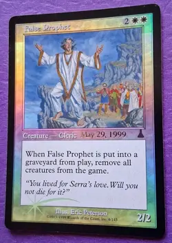 MTG False Prophet Pre-release Promo 29 May 1999 Foil NM - Image 2