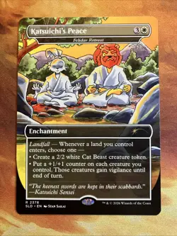 MTG Borderless Katsuichi's Peace - Felidar Retreat SLD: Featuring: Stan Sakai! - Image 1