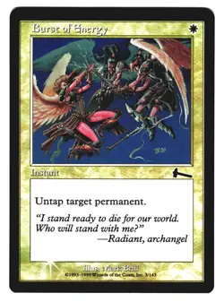 Magic The Gathering Urza's Legacy ULG 1999 #3 Burst of Energy NM FOIL x1 LOT1 - Image 1