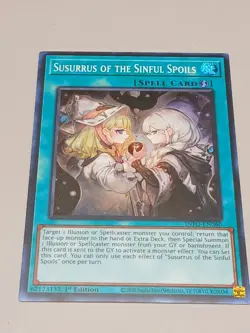 Yugioh INFO-EN060 - Susurrus of the Sinful Spoils - Super Rare - Image 1
