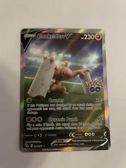 Conkeldurr v (Alternate Full Art) 074/078 Pokemon Go Holo - Image 1