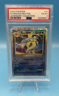 Pokemon Gyarados 12/110 Legendary Collection Reverse Holo PSA 4 - Image 1