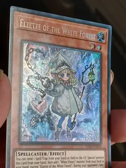 YUGIOH! Elzette of the White Forest INFO-EN014 Secret Rare 1st Edition NM - Image 4