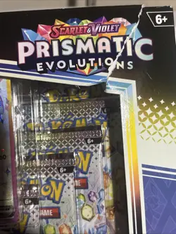 Pokemon TCG Prismatic Evolutions Premium Figure Collection New Ripped Box - Image 3