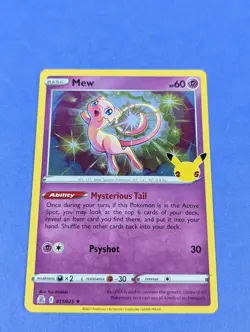 Mew - 011/025 - Holo Rare Celebrations - Pokemon Card - LP - Image 1