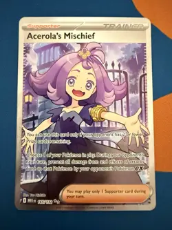 Acerola's Mischief 165/132 - Pokemon Mega Evolution Full Art Rare NM - Image 1