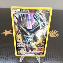 Pokemon Dialga XY77 Full Art Holo Promo Basic Card 120HP XY Set - Image 1