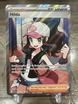 Pokemon Hilda Full Art Trainer SV11W White Flare 164/086 Ultra Rare Holo - Image 1
