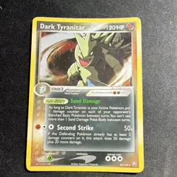 Pokemon Dark Tyranitar Holo Rare 120HP EX Team Rocket Returns 020/109 English - Image 1