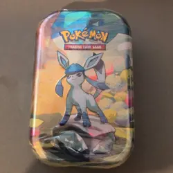 Pokemon TCG Prismatic Evolutions Mini Tin Glaceon, 2-Pack, New Sealed - Image 1