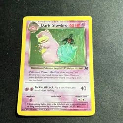 Pokemon Dark Slowbro Holo Rare 60HP Team Rocket 12/82 English Card 2000 - Image 1