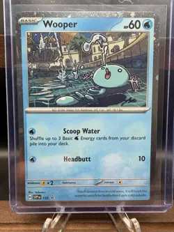 Wooper Cosmos Holo (155) - Scarlet Violet Black Star Promo - Pokemon TCG - NM - Image 1