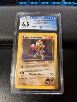 Pokemon TCG Rocket's Hitmonchan Gym Heroes Holo #11/132 CGC 6.5 - Image 1