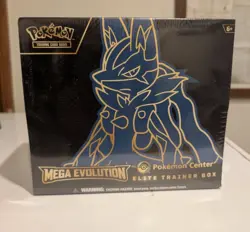 Pokemon TCG Mega Evolutions Lucario Pokemon Center ETB Elite Trainer Box Sealed - Image 1