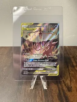 Pokemon TCG Espeon & Deoxys GX SM240 Sun & Moon Black Star Promo NM/M - Image 1