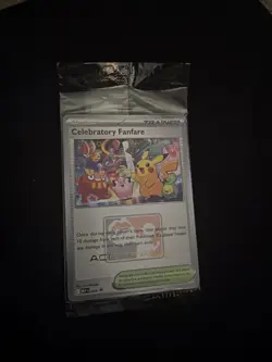 SEALED Pokemon Celebratory Fanfare Ace Trainer Promo 2025 English - Image 1