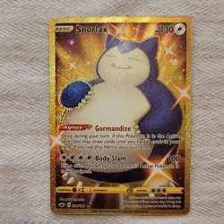 Pokemon Snorlax Full Art Holo Secret Rare 224/198 Chilling Reign Swsh06 - Image 1