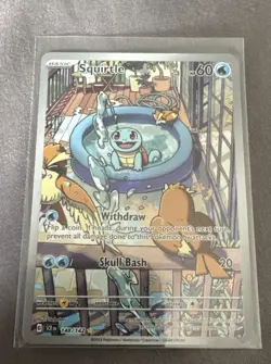Pokemon Squirtle 148/142 Stellar Crown Full Art Rare - Image 1