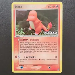 Pokemon Ditto (Charmander) EX Delta Species 061/113 Reverse Holo Common - Image 1