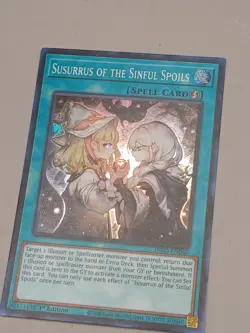 Yugioh INFO-EN060 - Susurrus of the Sinful Spoils - Super Rare - Image 1