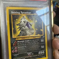 Pokemon TCG Shining Tyranitar Neo Destiny PSA 5 Guard Included - Image 2