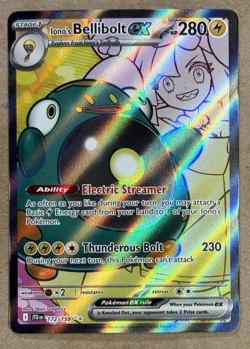 Iono's Bellibolt Ex Holo Journey Together Ultra Rare 172/159 Pokemon TCG - Image 1