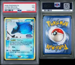 PSA 7 Latios Pokemon (2006) EX Holon Phantoms - 12/110 Reverse Holo - Image 1
