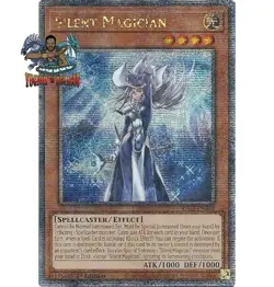 Yugioh! 1x Silent Magician RA02-EN012 Quarter Century Secret Rare 1st Ed NM - Image 1