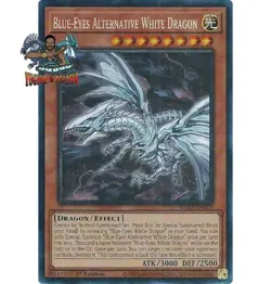 Yugioh! 1x Blue-Eyes Alternative White Dragon RA02-EN010 Collector's Rare NM - Image 1