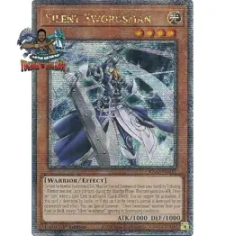 Yugioh! 1x Silent Swordsman RA02-EN011 Quarter Century Secret Rare 1st Ed NM - Image 1