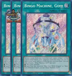 Yugioh! 3x Bingo Machine, Go!!! RA02-EN062 Secret Rare 1st Ed NM - Image 1